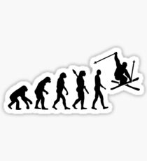 Evolution skiing Sticker