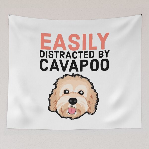Item preview, EASILY DISTRACTED BY CAVAPOO designed and sold by MNSDesignHub.