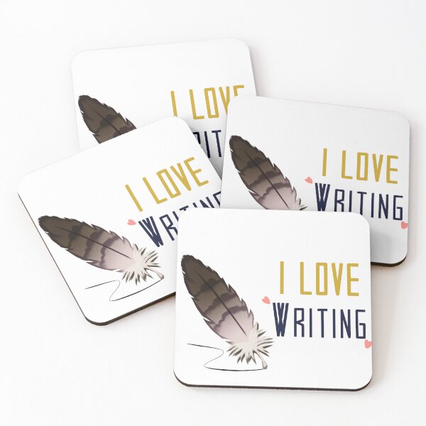 Item preview, I love to write - I love writing designed and sold by NamiAffiArt.