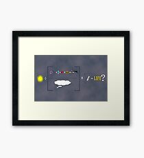 Equation of Life Poster Framed Print