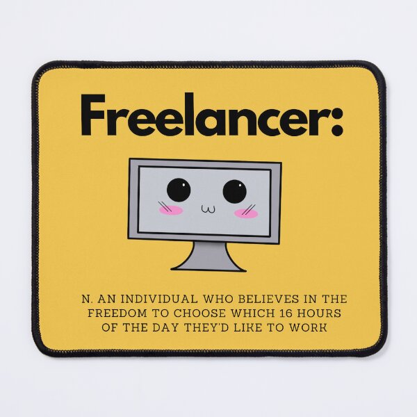 Item preview, Freelancer : a definition (Yellow) designed and sold by Bizzybeebolly.