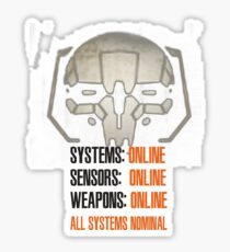 MechWarrior ALL SYSTEMS NOMINAL Sticker