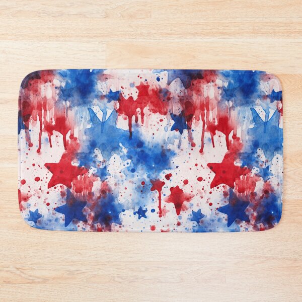 Item preview, Red White and Royal Blue Fabric designed and sold by 89BLACK.