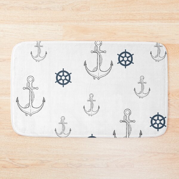 Item preview, Minimal Rudder & Anchor Pattern designed and sold by AkulShop.
