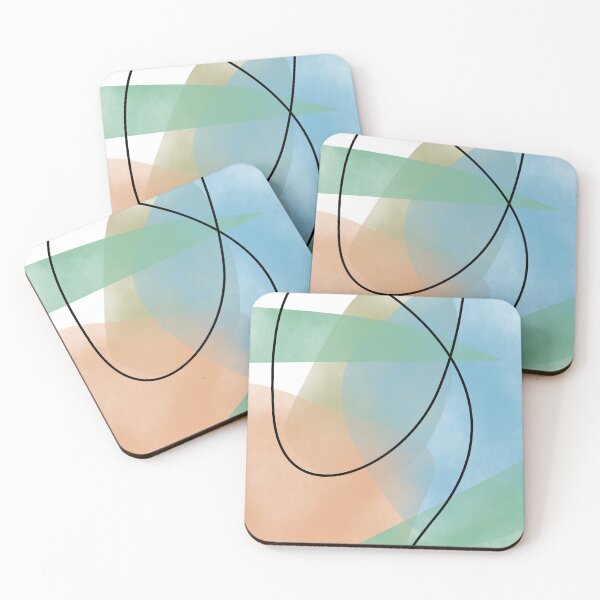 Item preview, Modern geometric colorful shapes designed and sold by neurostructure.