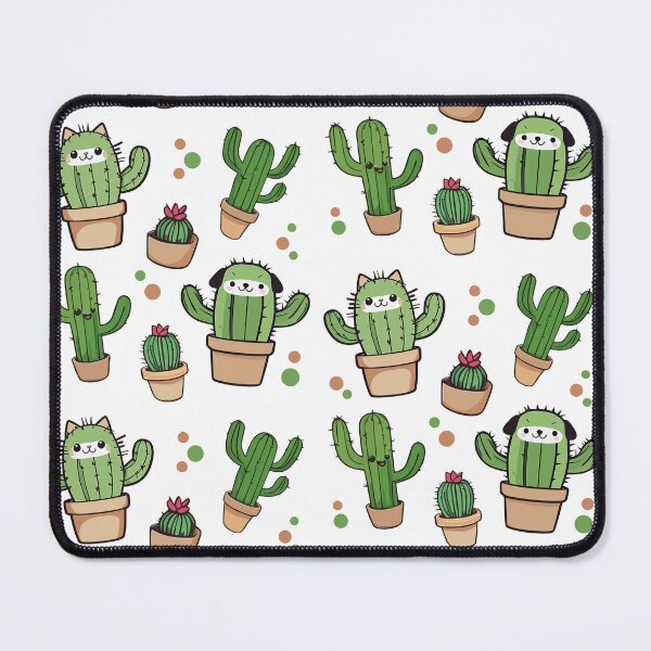 Item preview, cat and dog cactus set designed and sold by Niktarka.