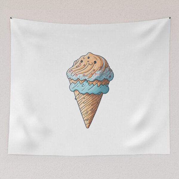 Item preview, Colorful Ice Cream Cone designed and sold by Rosamose.