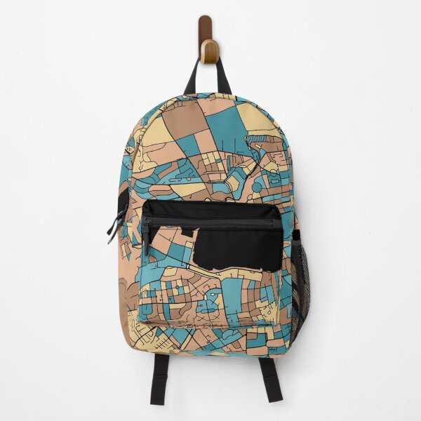 Item preview, Edinburgh Map Pattern in Mid Century Pastel designed and sold by PatternMaps.
