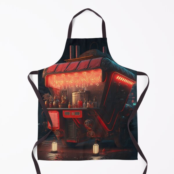 Item preview, Rickshaw Stall - Cyberpunk Cityscapes designed and sold by ArkMinted.