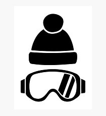Ski goggles hat Photographic Print