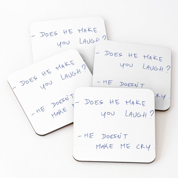 Item preview, -Does He Make Your Laugh? -He Doesn’t Make Me Cry. designed and sold by DreamersSoul.