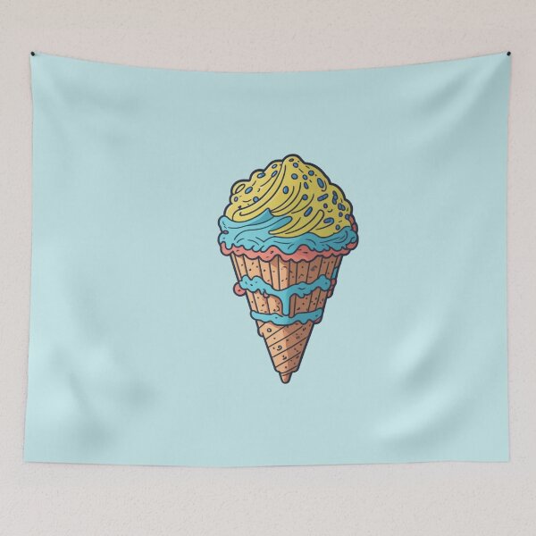 Item preview, Colorful Ice Cream Cone designed and sold by Rosamose.