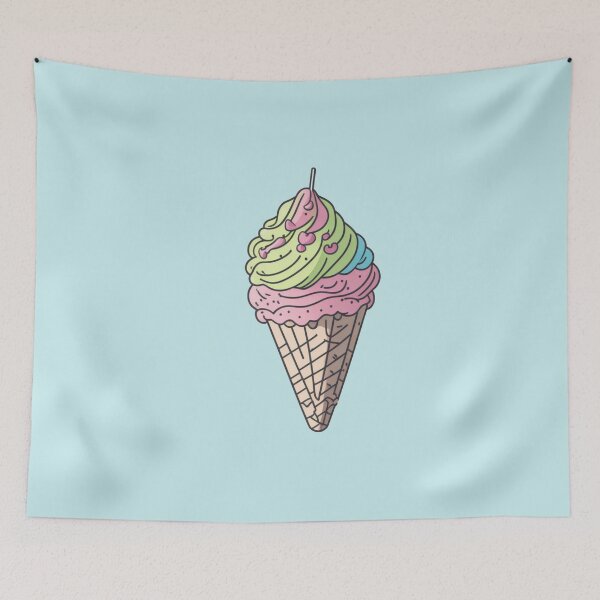 Item preview, Colorful Ice Cream Cone designed and sold by Rosamose.