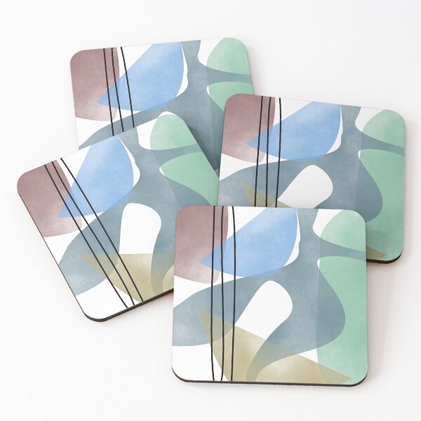 Item preview, Modern geometric colorful shapes designed and sold by neurostructure.