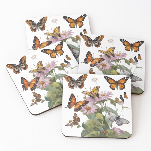 Item preview, Butterflies with roses designed and sold by Hassan Aamara.
