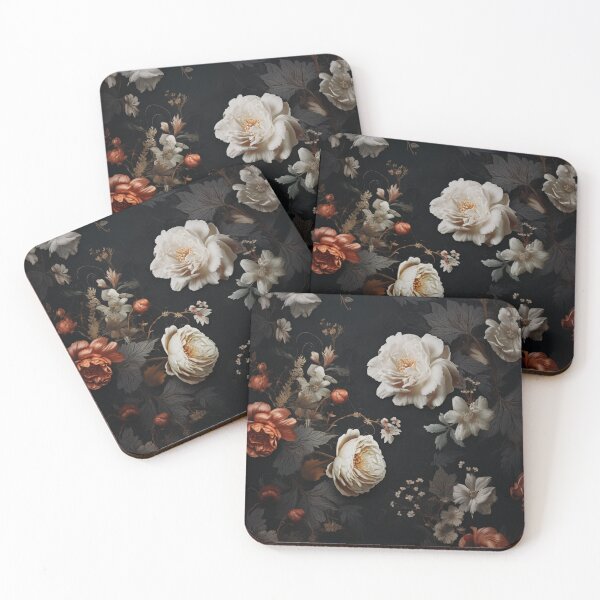 Item preview, Vintage Noir Blossoms: A Shadowed Tapestry designed and sold by Vintageoused.