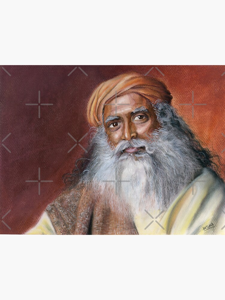 Isha Yoga Founder Sadhguru Metal Print for Sale by bathiv6