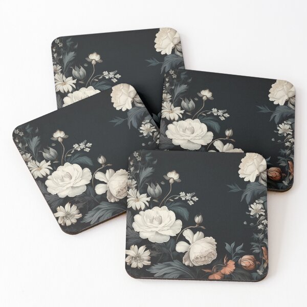 Item preview, Enchanted Silhouettes: Vintage Floral Nocturne designed and sold by Vintageoused.