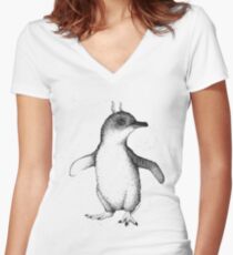 Fairy Penguin Women's Fitted V-Neck T-Shirt