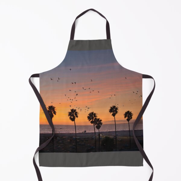 Item preview, Photo of a mesmerizing sunset over a beautiful beach with a flock of birds gracefully soaring through the vibrant sky designed and sold by Mercurius-M.