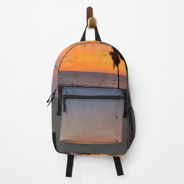 Item preview, Photo of a mesmerizing sunset over a beautiful beach with a flock of birds gracefully soaring through the vibrant sky designed and sold by Mercurius-M.