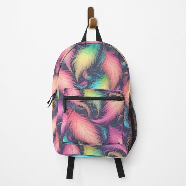 Item preview, Radiant Plumes - Rainbow Feathers Pattern designed and sold by DimHel2.