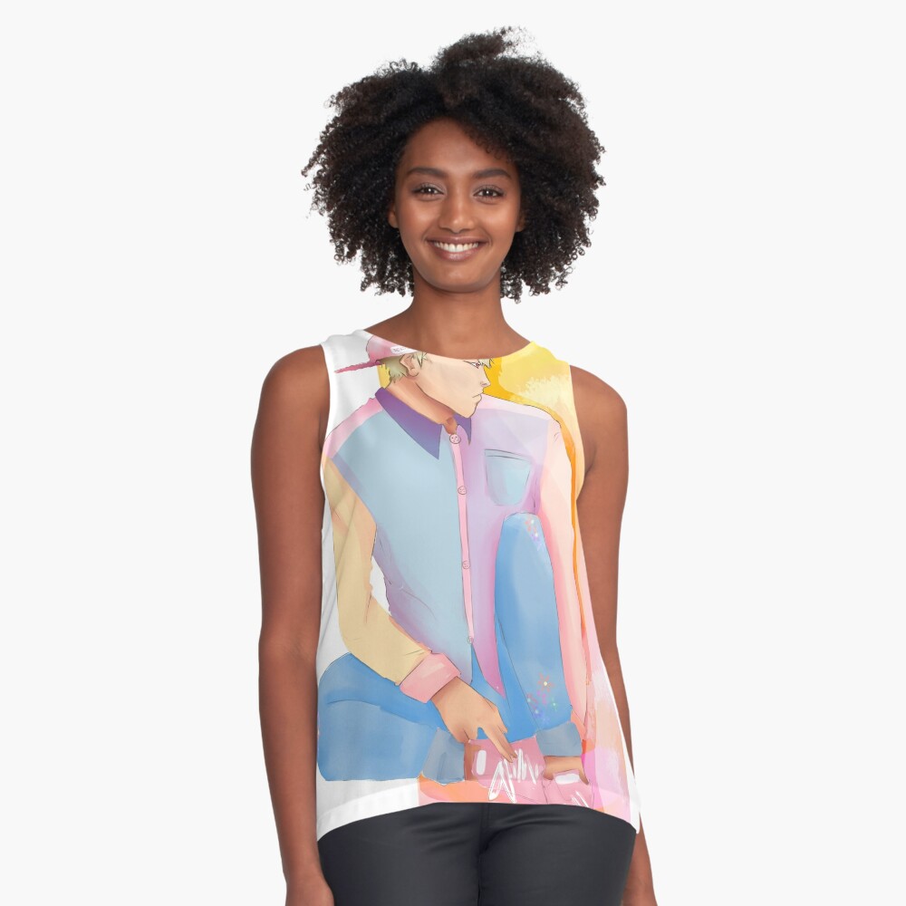 "Pastel Bakugou Katsuki BNHA" Sleeveless Top by imthemadster | Redbubble