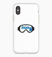 Ski goggles mountains iPhone Case