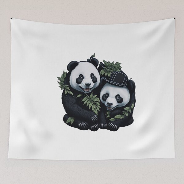 Item preview, Cute Panda couple designed and sold by Rosamose.