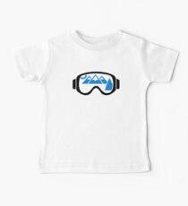 Ski goggles mountains Baby Tee
