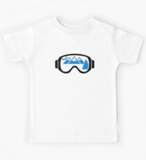 Ski goggles mountains Kids Tee