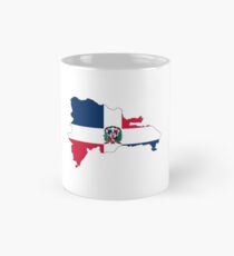 Dominican Republic Flag Map Mug