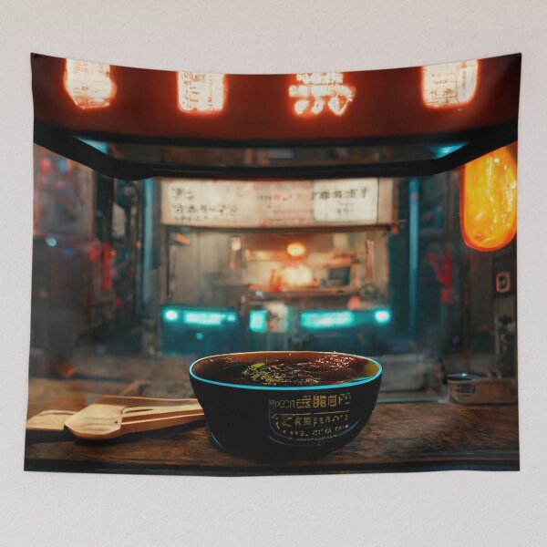 Item preview, Bowl - Cyberpunk Cityscapes designed and sold by ArkMinted.