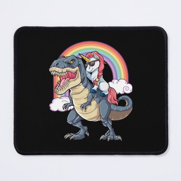 Item preview, Unicorn Riding Dinosaur T Rex Funny Unicorns Party Rainbow Squad Gifts for Kids Boys Girls designed and sold by KaySwift48.