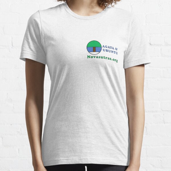 Compact Novasutras Logo with Agaya & Ubuntu plus URL Essential T-Shirt