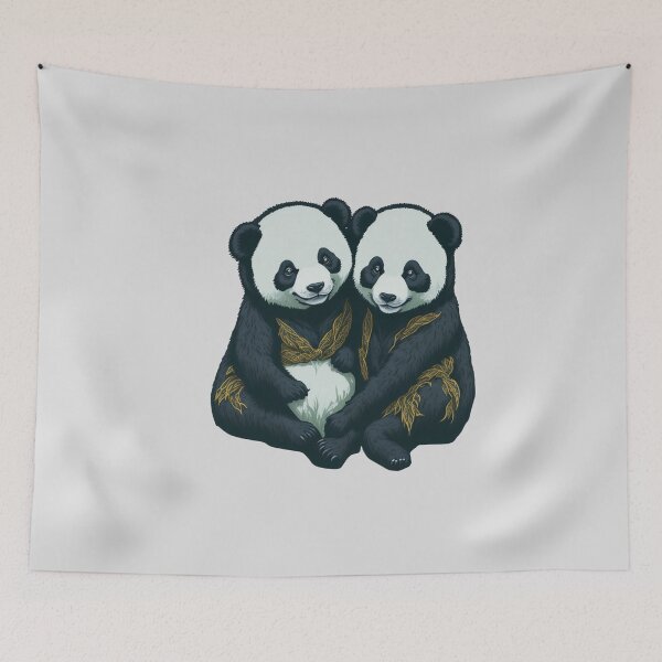 Item preview, Cute Panda couple designed and sold by Rosamose.
