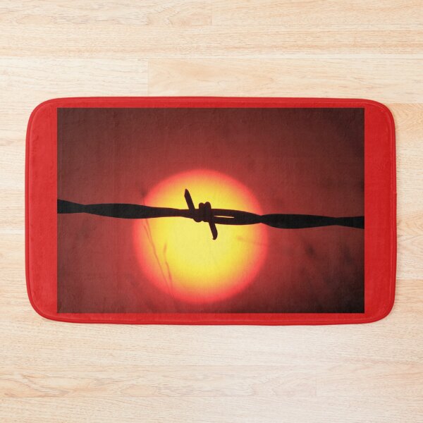 Item preview, Barbwire Silhouette at Sunset designed and sold by ROBERTDBROZEK.