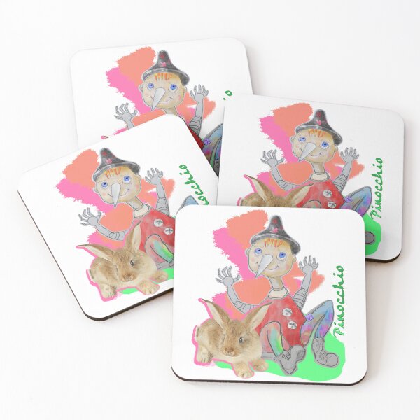 Item preview, Playing Wood PINOCCHIO with Easter Rabbit (Original Drawing by ACCI) designed and sold by VanyssaGraphics.