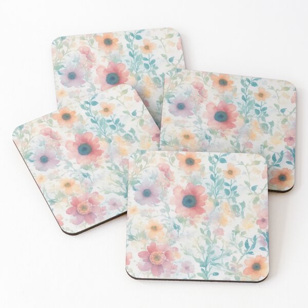 Item preview, Seamless flower patterns designed and sold by Rosamose.