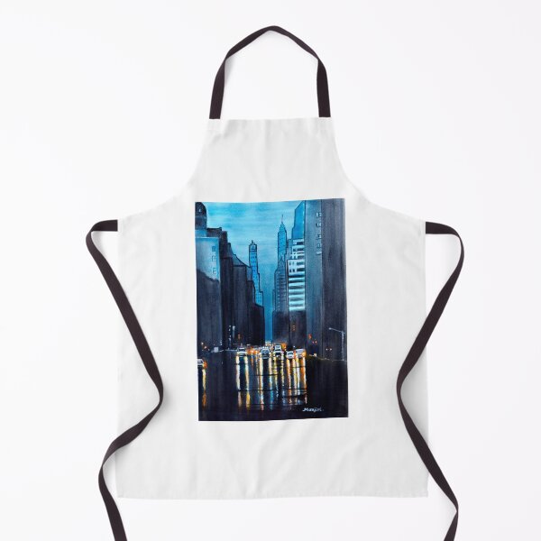 Item preview, Rainy City Night cityscapes designed and sold by artbymanjiri.