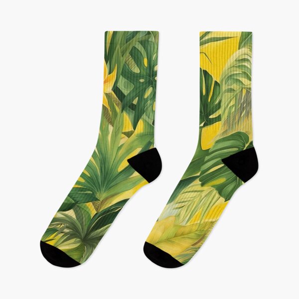 Item preview, Vintage Vibe Beautiful Tropical Big Leaf Pattern designed and sold by taiche.