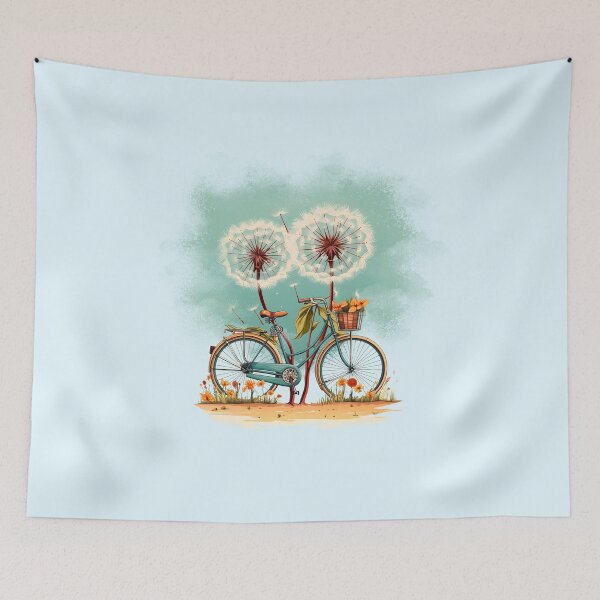 Item preview, Retro bike, dandelion designed and sold by DerSenat.