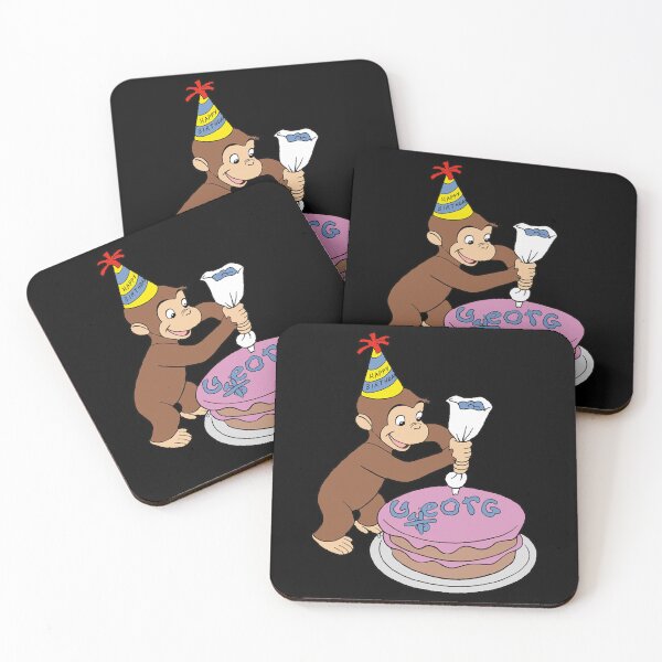 Item preview, Tarta de cumpleaños de Jorge el Curioso designed and sold by adael-mclamb.