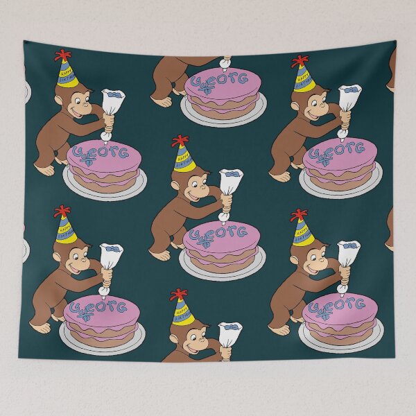 Item preview, Curious George birthday cake designed and sold by adael-mclamb.
