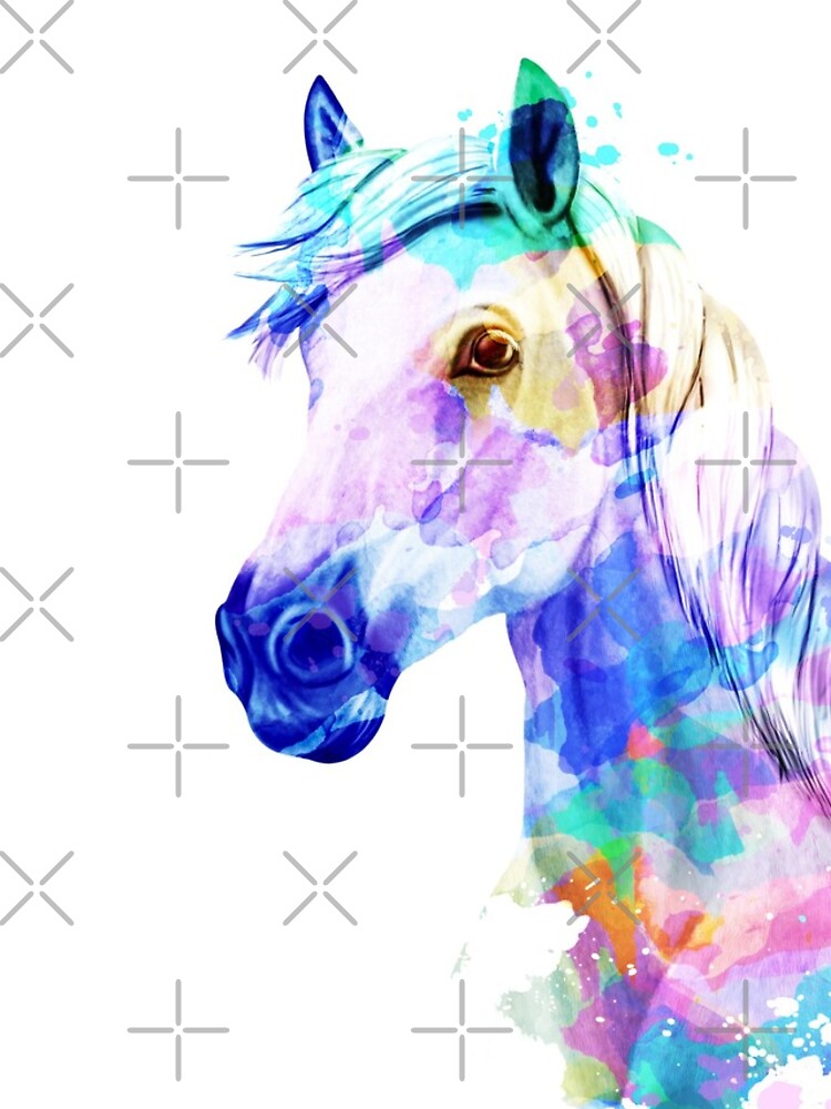 Horse Watercolor Painting, Watercolor Horse, Horse art, Horse Portrait by RomanDigitalArt