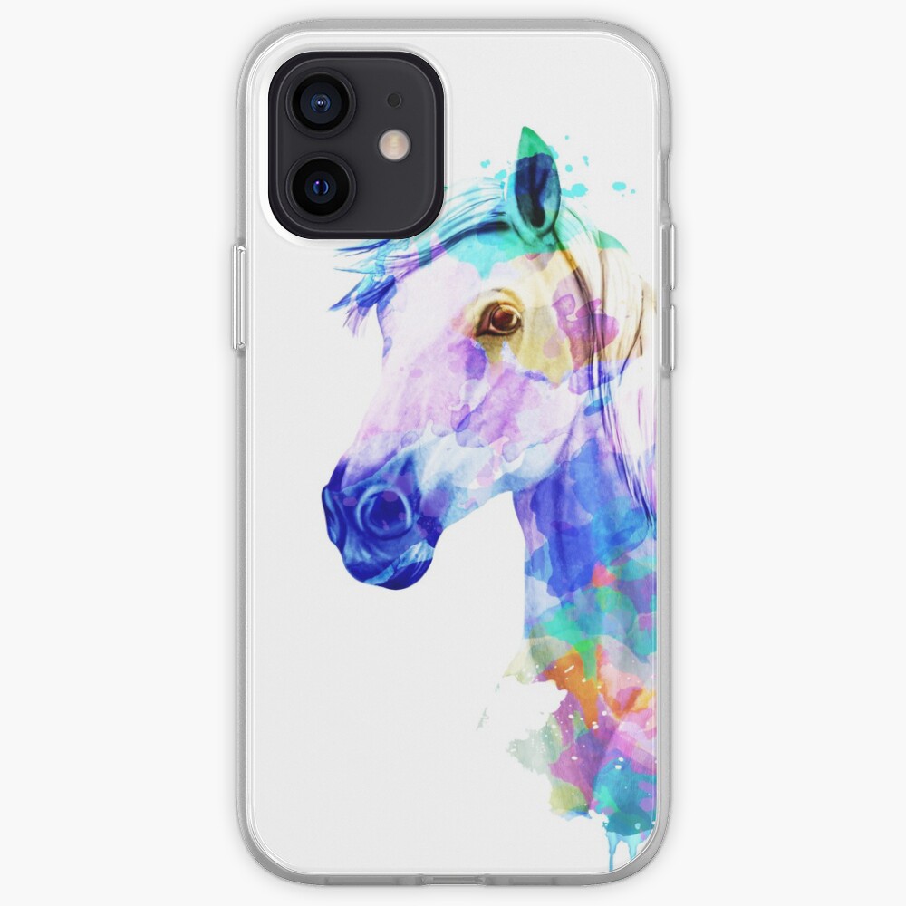 Horse Watercolor Painting, Watercolor Horse, Horse art, Horse Portrait iPhone Case & Cover