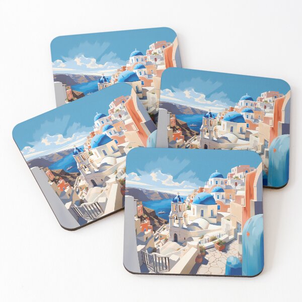 Item preview, Santorini Splendor: Captivating Colors of the Cyclades designed and sold by Vansky-Art.