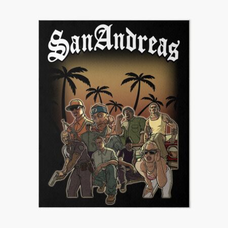 Grand Theft Auto San Andreas GTA Poster Poster Decorative Painting Canvas  Wall Posters and Art Picture Print Modern Family Bedroom Decor Posters