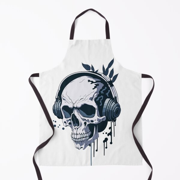 Item preview, aesthetic skull with headset - skullcandy designed and sold by Print Alpha.