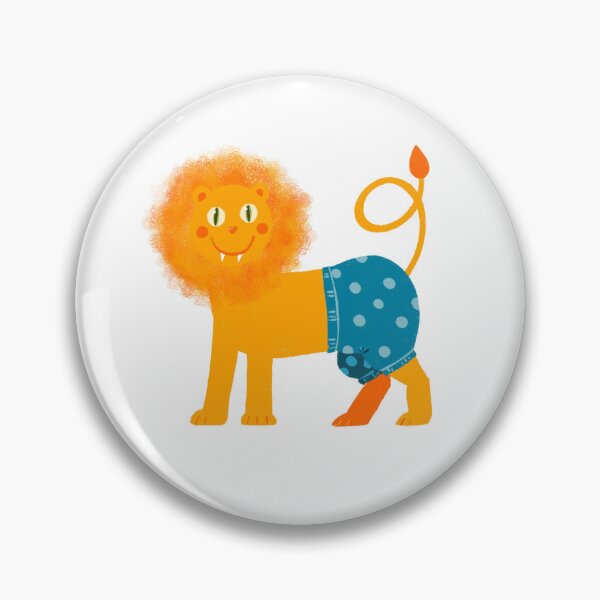 Item preview, Cheerful lion in blue pants. designed and sold by Olga Matskevich.